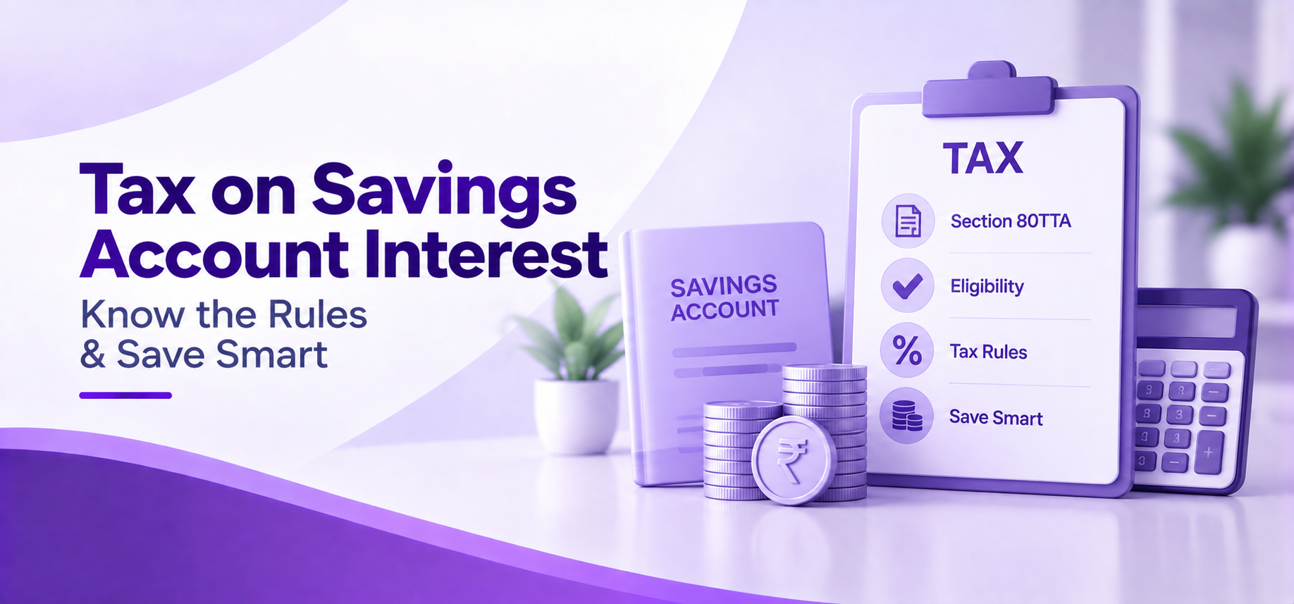 Tax on Savings Account Interest: Rules, Exemption & Section 80TTA